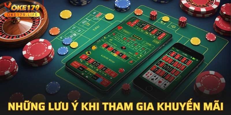 Các lưu ý khi nhận khuyến mãi OKE179