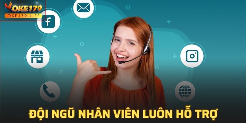 Đội ngũ nhân viên chuyên nghiệp luôn hỗ trợ trong mọi hoạt động